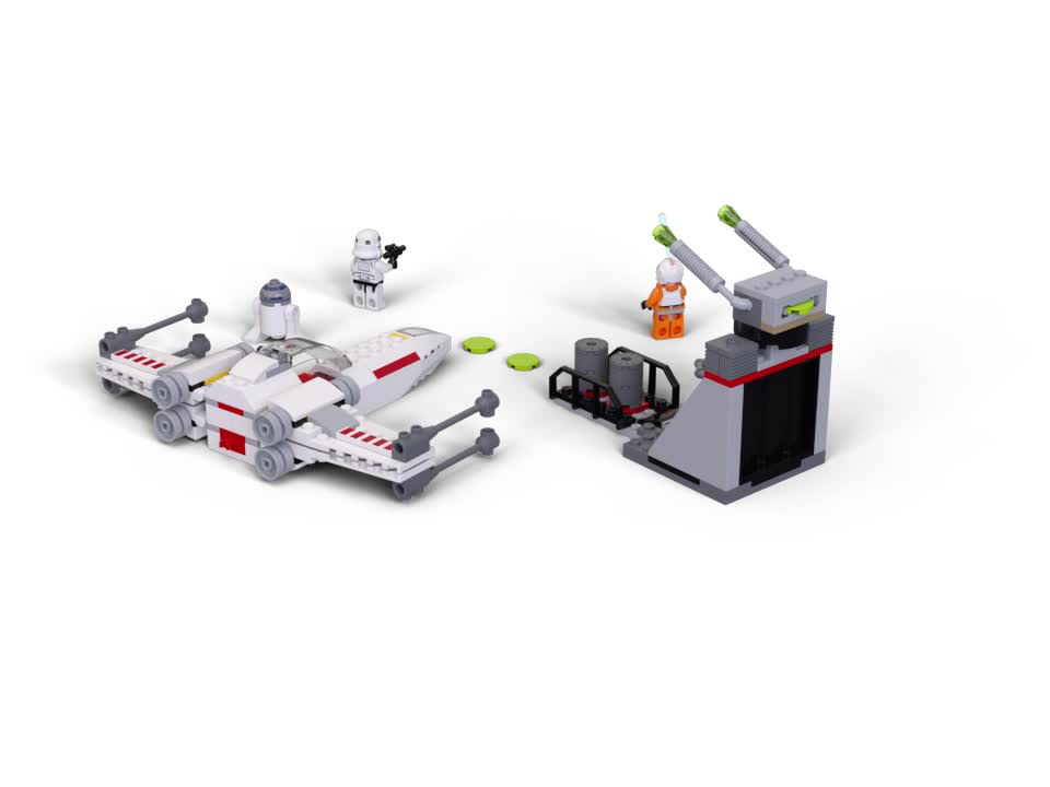 thumbnail video image 2 of LEGO Star Wars X-Wing Starfighter Trench Run 75235 Building Set, 2 of 8