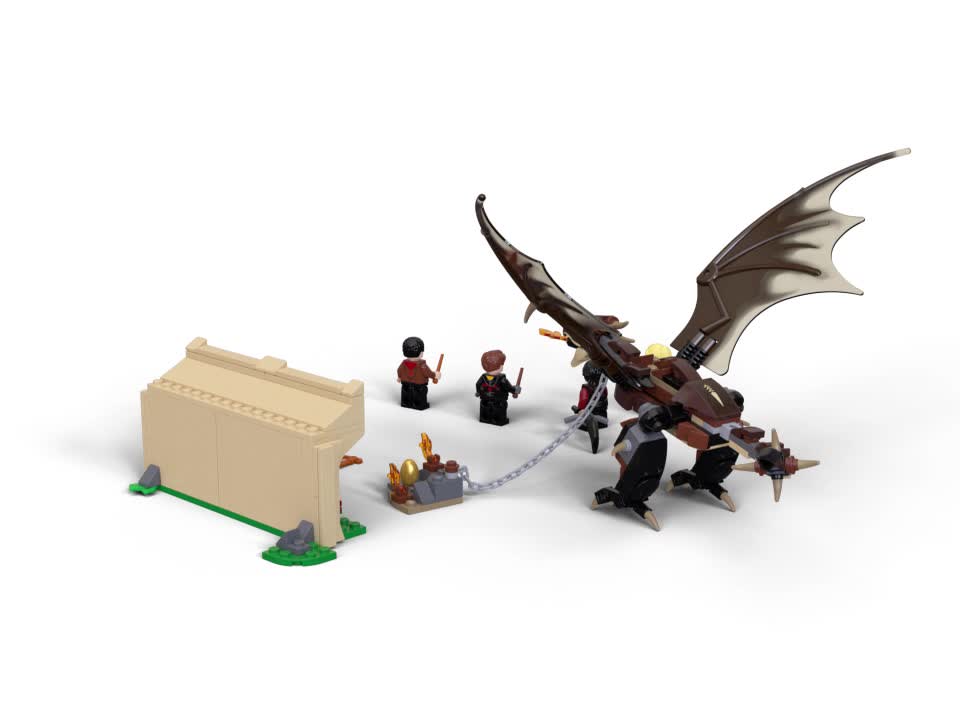 thumbnail video image 2 of LEGO Harry Potter Hungarian Horntail Triwizard Challenge 75946 (265 Pieces), 2 of 8