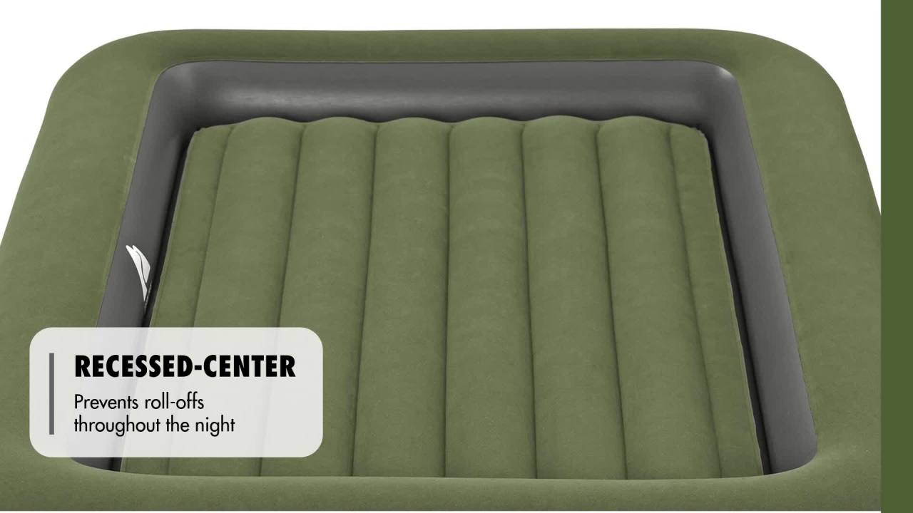 thumbnail video image 2 of Ozark Trail Kids Air Mattress, Indoor/Outdoor Air Bed, Blow up Mattress Without Pump, 2 of 9