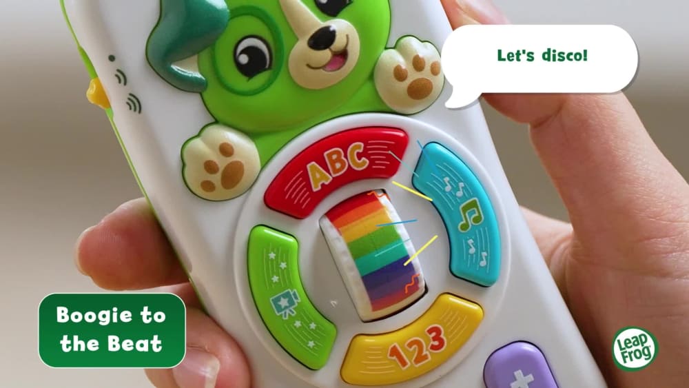 thumbnail video image 3 of LeapFrog Channel Fun Learning Remote Baby and Toddler Toys, 3 of 9