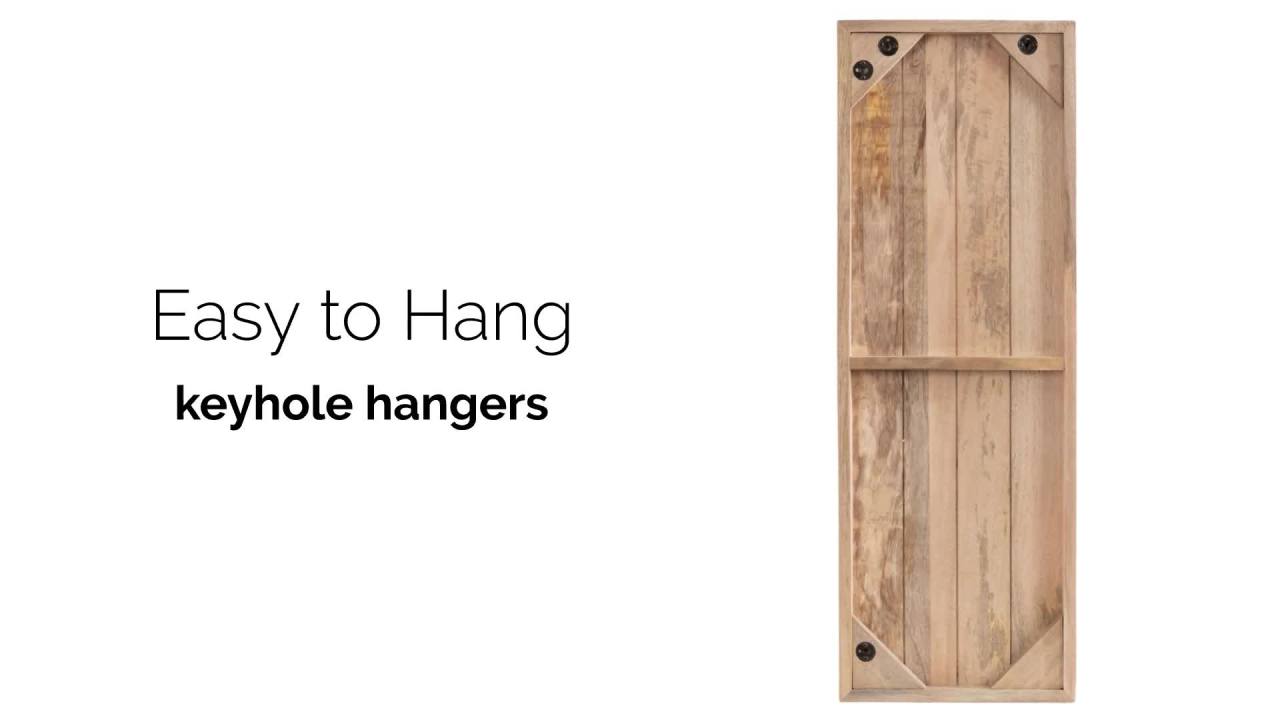 thumbnail video image 2 of Kate and Laurel Yuvan Decorative Carved Wall Art Plaque, 13 x 36, Light Natural, Modern Hand Carved Dimensional Art Panel for Solid Wood Wall Decor for Home Design, 2 of 9