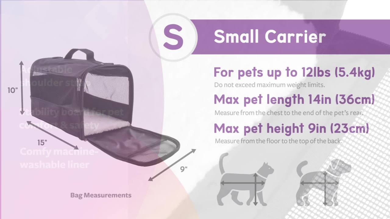 thumbnail video image 3 of TrustyPup Pet Carrier, Small, 3 of 6