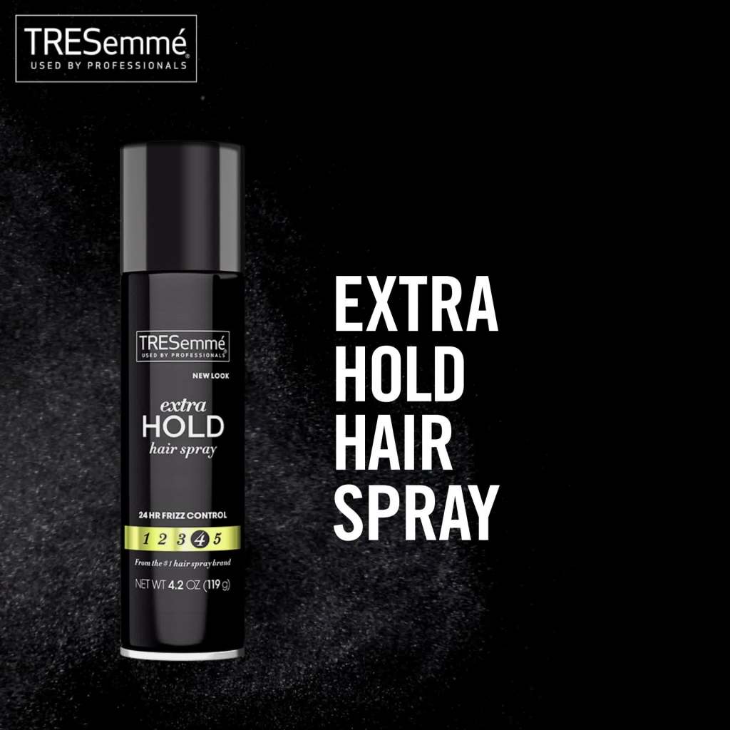 thumbnail video image 2 of Tresemme Extra Hold Hairspray for 24-Hour Frizz Control, with Pro Lock Tech, 4.2 oz, 2 of 9