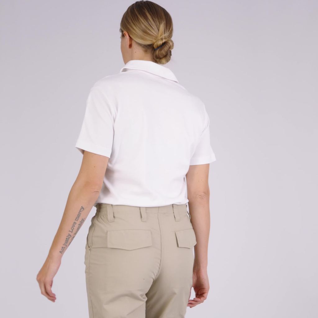 thumbnail video image 2 of Propper Women's Uniform Cotton Short Sleeve Polo, 2 of 6