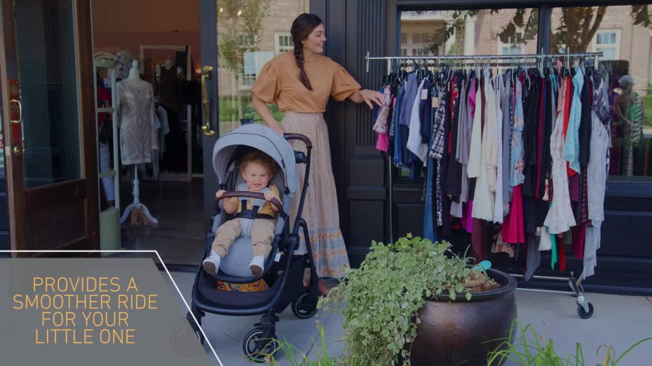 thumbnail video image 2 of Graco Premier Modes Merge Stroller, Midtown, Grey, 2 of 10