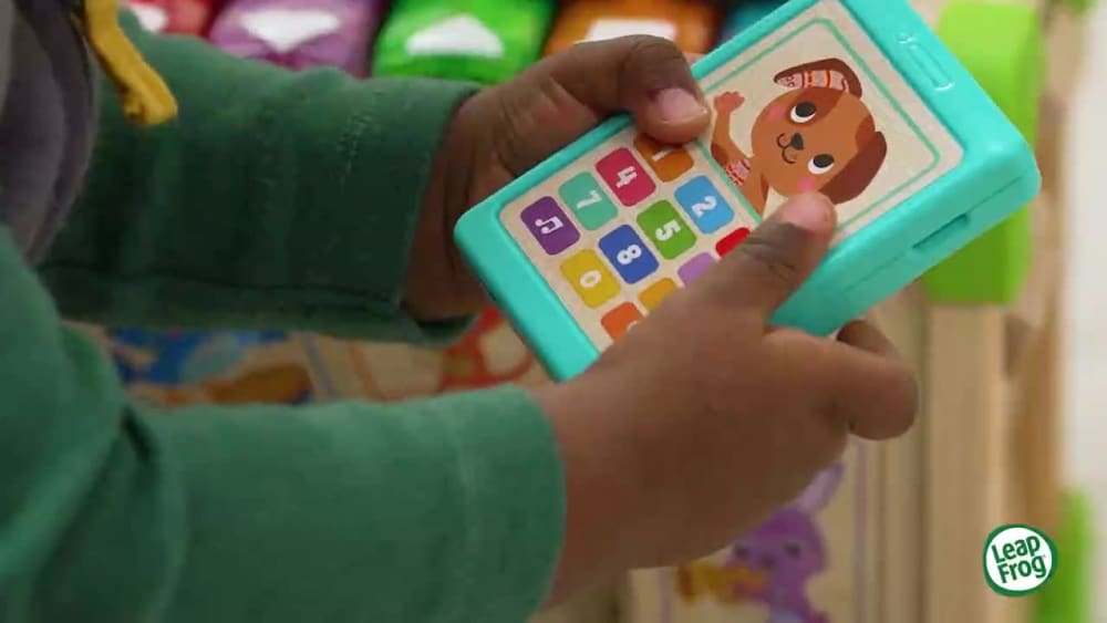 thumbnail video image 3 of LeapFrog Touch & Learn Wooden Activity Cube - FSC 100% Plastic/Wood 100% FSC-Certified Wood Baby and Toddler Toys, 3 of 11