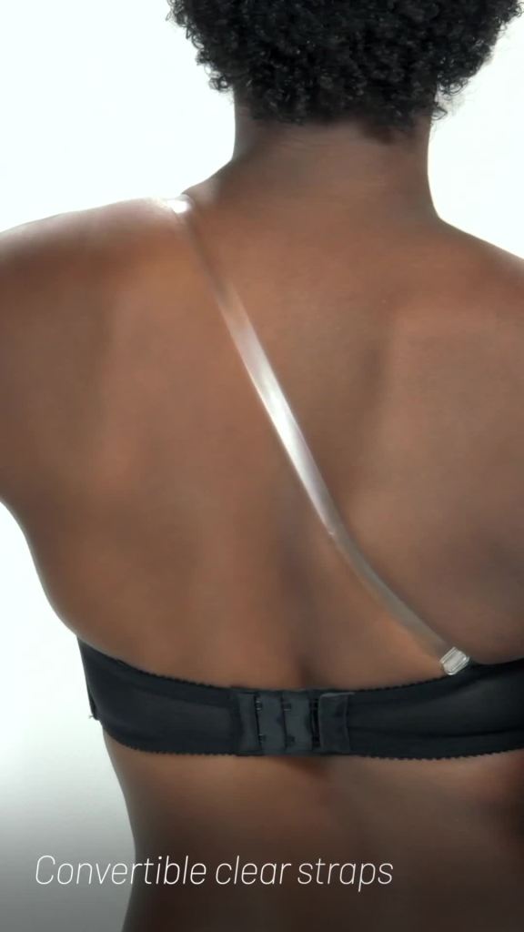 thumbnail video image 2 of Women's Lily Of France 2111121 Gel Touch Strapless Bra (Barely Beige 38C), 2 of 3