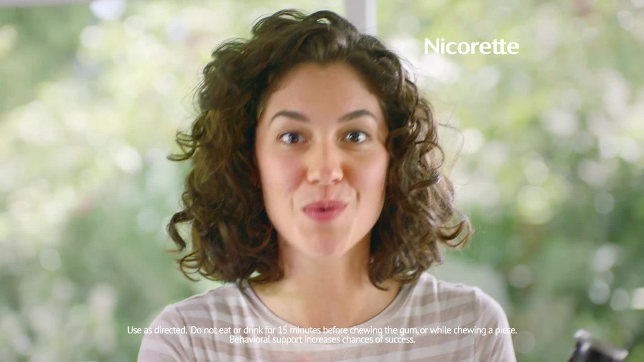 thumbnail video image 2 of Nicorette Nicotine Gum, Stop Smoking Aids, 4 Mg, Original, 170 Count, 2 of 12