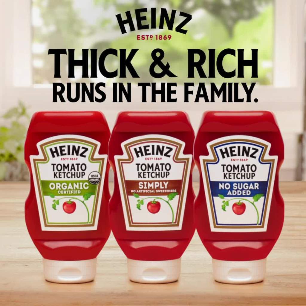 thumbnail video image 2 of Heinz Simply Tomato Ketchup with No Artificial Sweeteners, 19 oz Bottle, 2 of 15