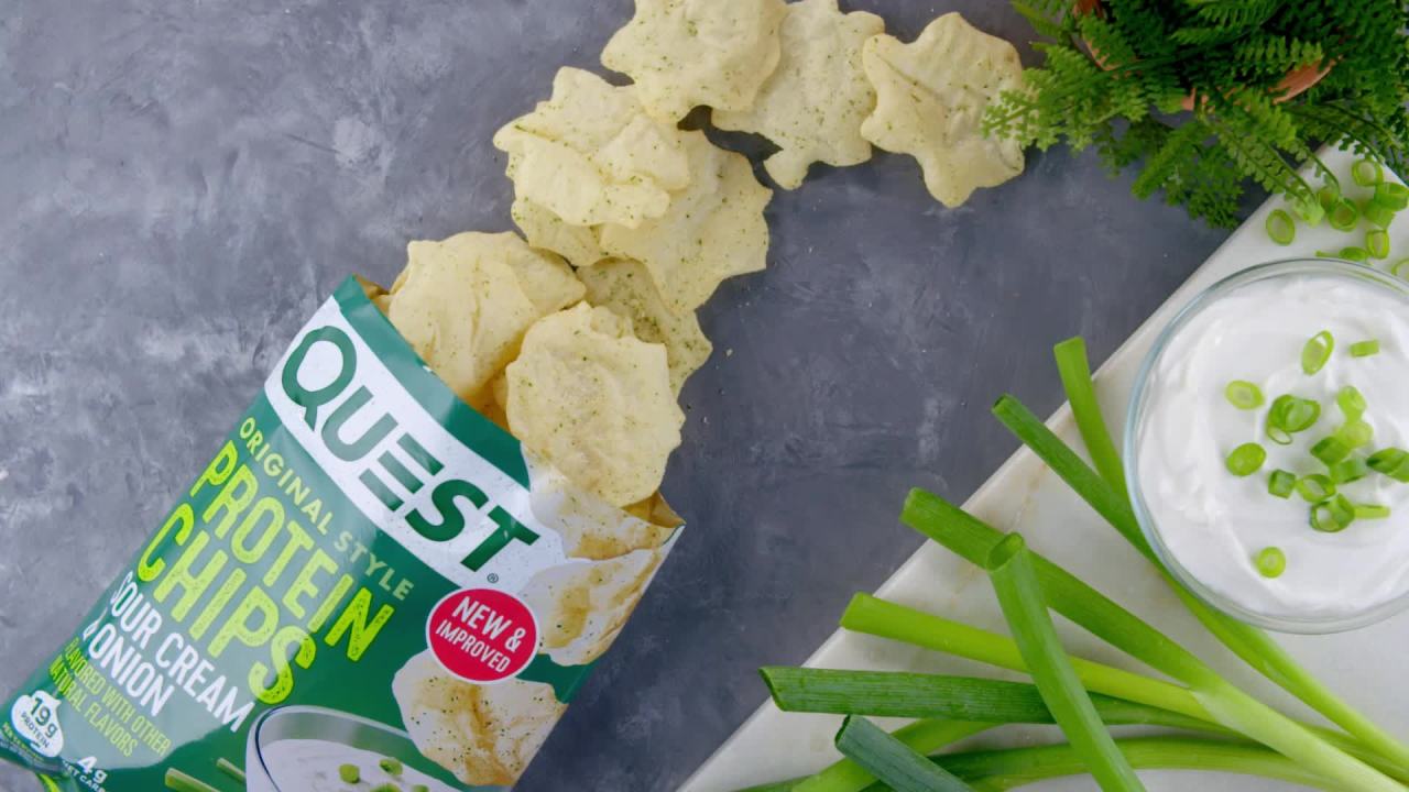 thumbnail video image 2 of Quest Protein Chips Sour Cream & Onion 8PK, 2 of 10