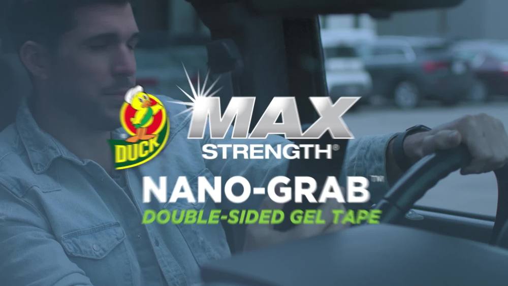 Duck Max Strength Nano Grab MultiPurpose Clear Acrylic Gel Tape, .94
