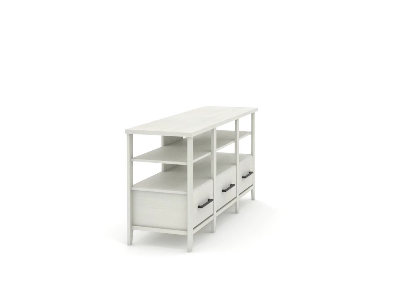 thumbnail video image 2 of Sauder Summit Station TV Stand TV Stand with Storage in Glacier Oak for TVs up to 60", Glacier Oak Finish, 2 of 12