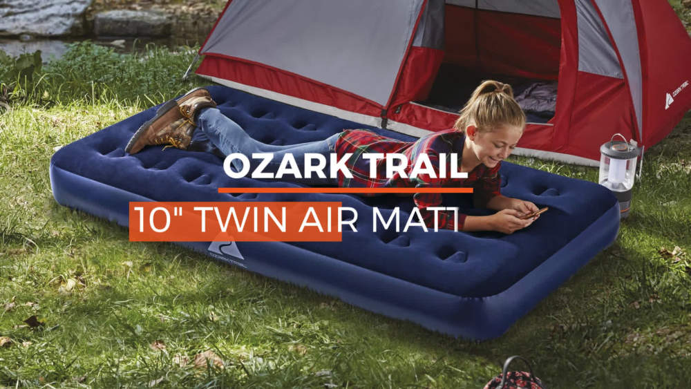 Ozark Trail Air Mattress Twin 10" with Antimicrobial Coating