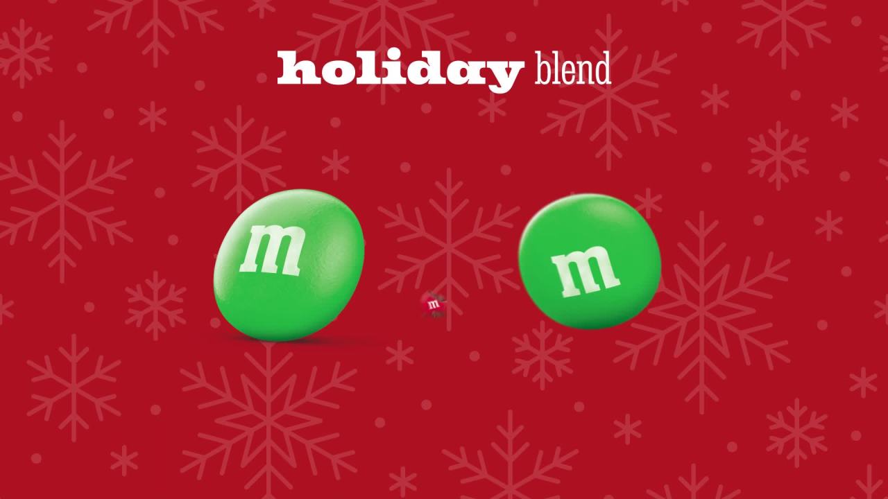 thumbnail video image 2 of (3 pack) M&M's Mint Milk Chocolate Christmas Candy, Share Size - 2.83 oz Bag, 2 of 14
