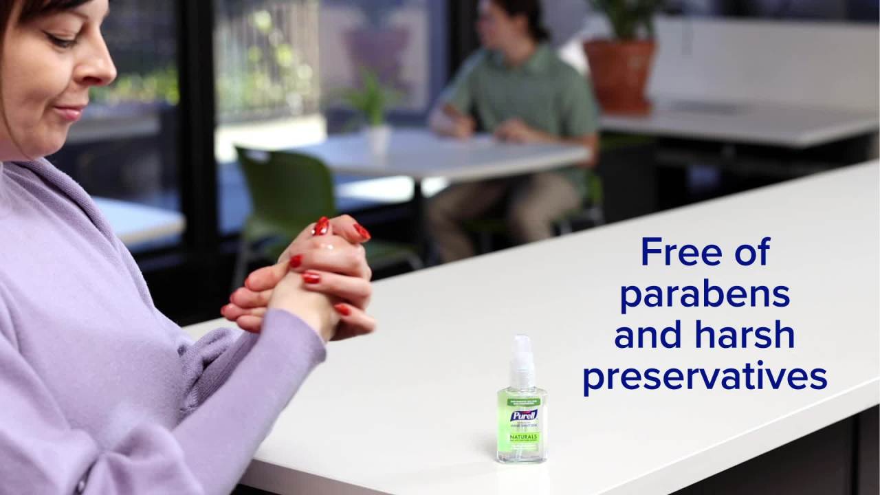 thumbnail video image 2 of PURELL® Advanced Hand Sanitizer Naturals Gel, 8 oz Pump Bottle (Adult), 2 of 9