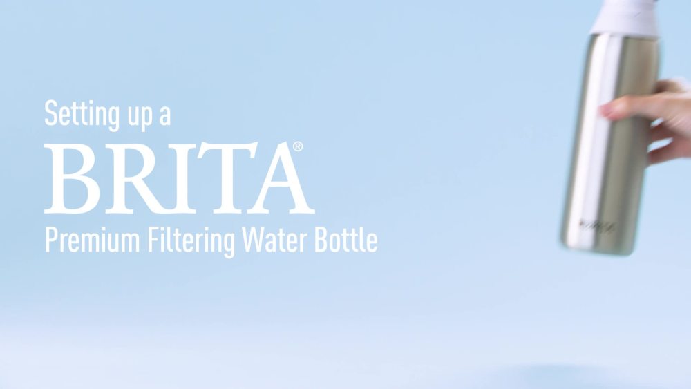 Brita Premium Stainless Steel Leak Proof Filtered Water Bottle, Glacier, 20 oz - image 2 of 11