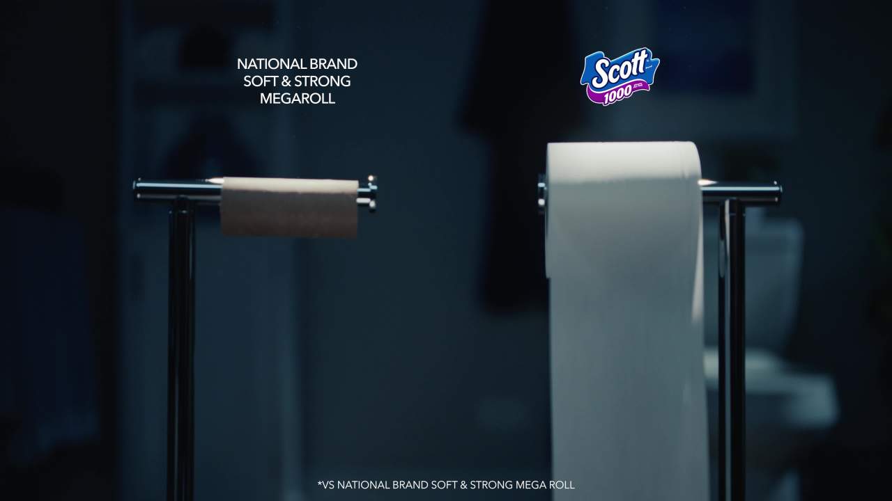 thumbnail video image 2 of Scott 1000 Toilet Paper, 20 Rolls, 1,000 Sheets Per Roll, 2 of 11