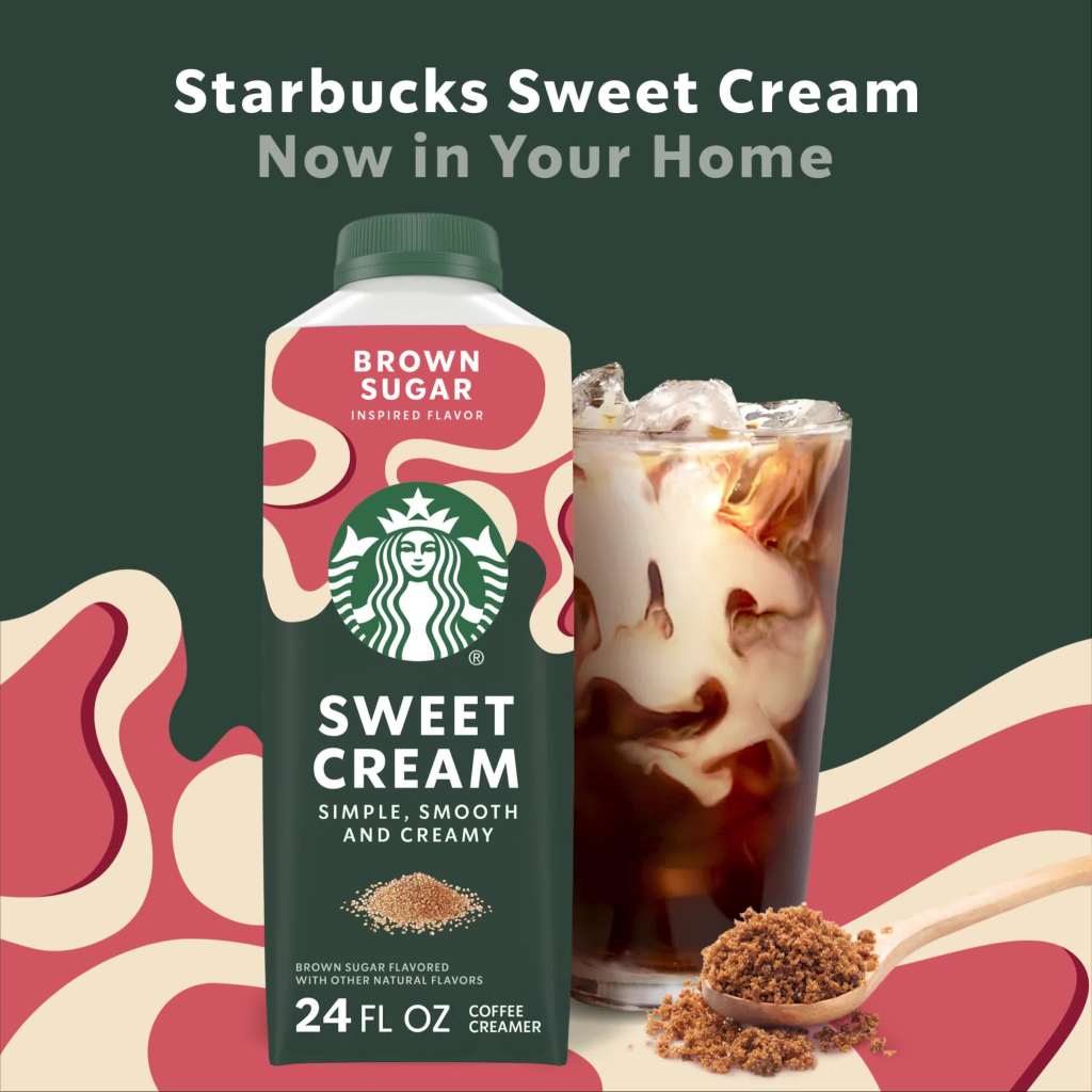 thumbnail video image 2 of Starbucks Vanilla Flavored Sweet Cream Creamer, Perfect for Cold Brew & Iced Coffee  24 fl oz, 2 of 15