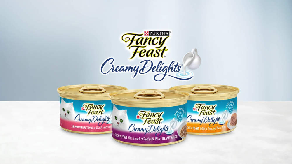 Purina Fancy Feast Creamy Delight Wet Cat Food Tuna Milk, 3 oz Cans (24 Pack)