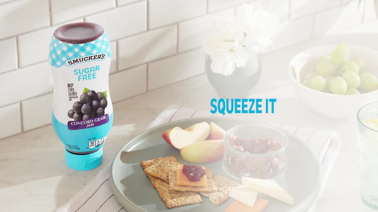 thumbnail video image 2 of Smucker's Sugar Free Red Raspberry Preserves, 12.75 oz, 2 of 12