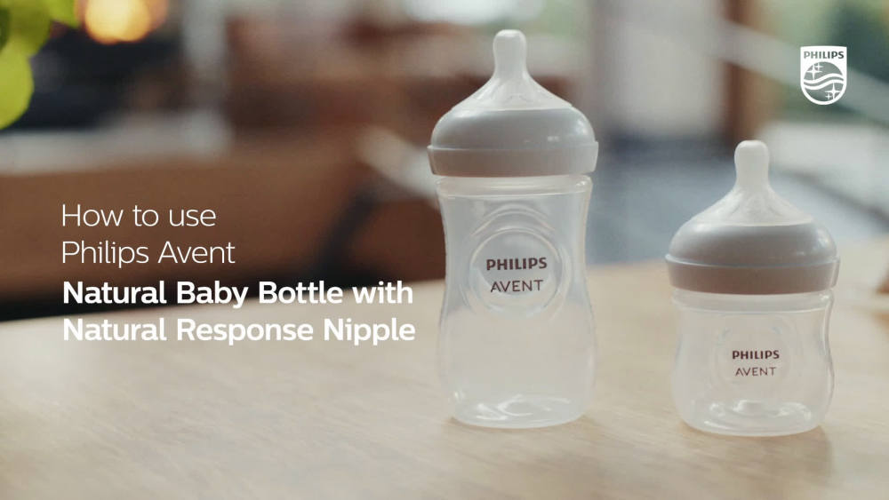 Philips Avent Natural Baby Bottle with Natural Response Nipple, Clear