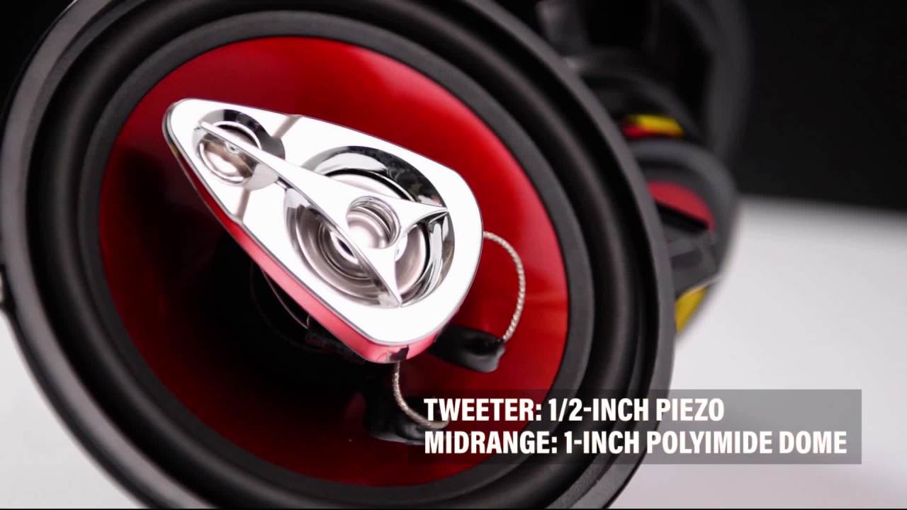 thumbnail video image 2 of BOSS Audio Systems CH5530 Full Range Coaxial Car Speakers, 225 Watts, 6" x 6" 3-Way Car Door Speakers, 2 of 20