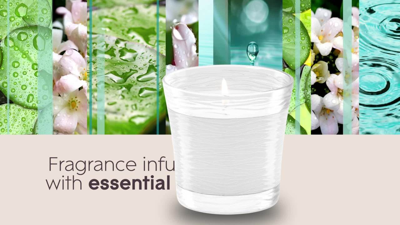 thumbnail video image 2 of Glade Single Wick Candle, Dewdrop Petals, 4.08 oz, 2 Count, 2 of 14