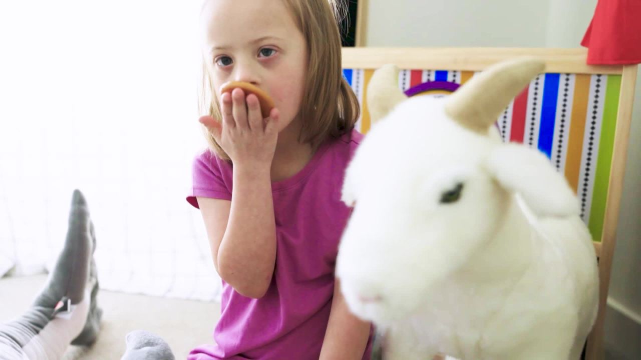 thumbnail video image 2 of Melissa & Doug Giant Goat - Lifelike Stuffed Animal (22.5 inches tall), 2 of 10