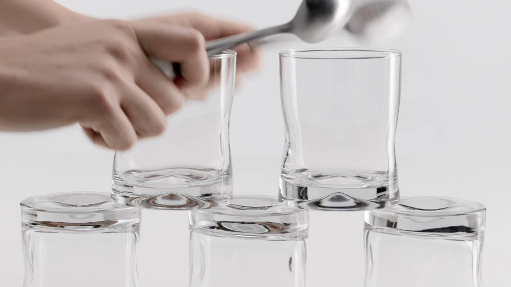 Libbey Impressions Tumbler and Rocks Glasses Drinking Set, 16 Piece