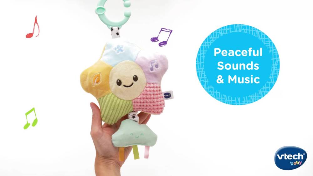 thumbnail video image 2 of VTech Soothing Star Baby Sound Machine with Lights and Relaxing Music, 2 of 8