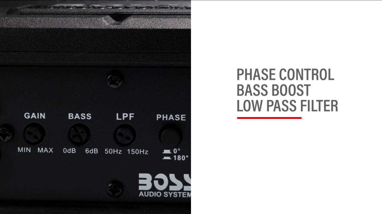 thumbnail video image 2 of BOSS Audio Systems BAB10 10” Car Subwoofer with Built-in Amplifier, 1200W Max, 2 of 4