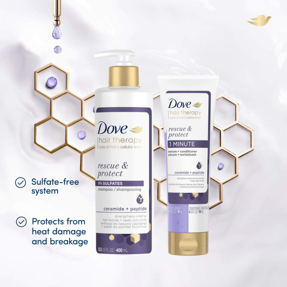 Dove Hair Therapy Rescue & Protect Serum + Conditioner, 8 fl oz
