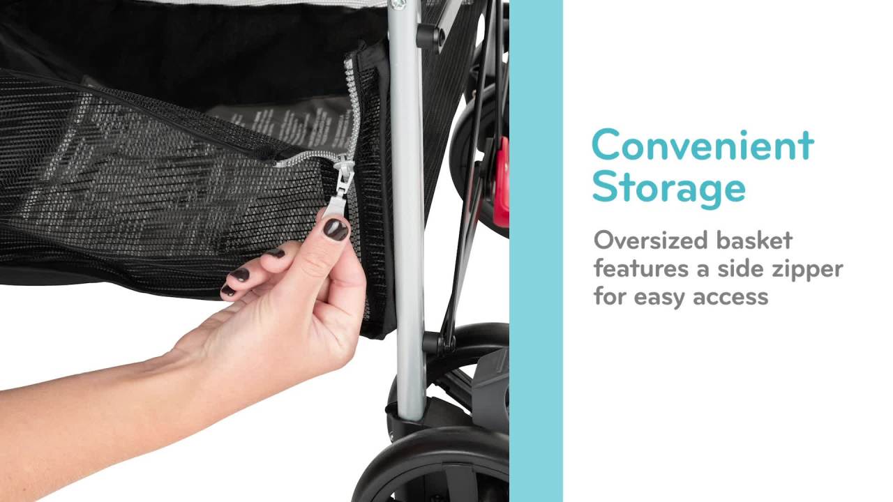 thumbnail video image 2 of Evenflo Urbini Reversi Reversible Lightweight Stroller with Canopy, Pink, 2 of 34