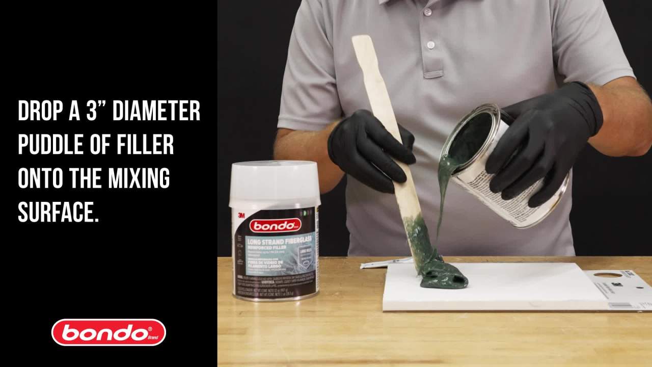 thumbnail video image 2 of Bondo Hair Long Strand Fiberglass Reinforced Filler, 1 Quart, 2 of 16