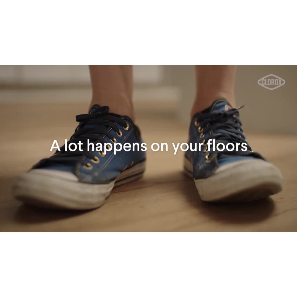 thumbnail video image 2 of Clorox Scentiva Disinfecting Wet Mop Pads, Lavender & Jasmine, 12 Count, 2 of 13