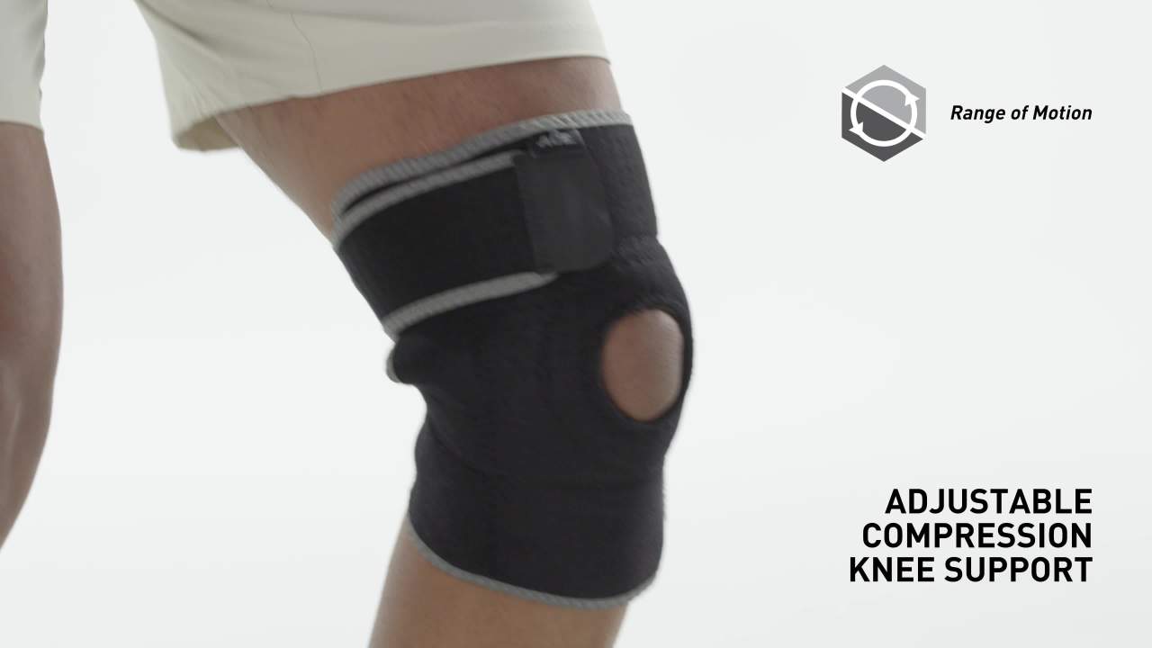 thumbnail video image 2 of ACE Brand Adjustable Compression Knee Support, Right or Left Knee, 2 of 13