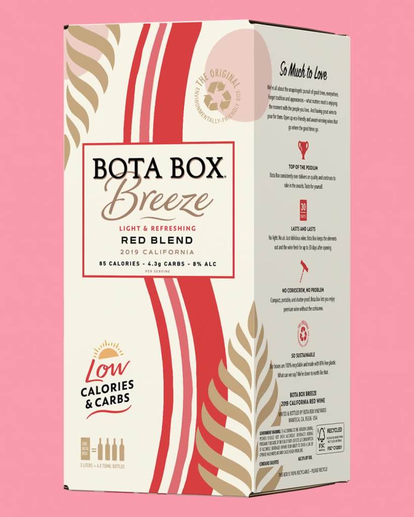 thumbnail video image 2 of Bota Box Breeze Pinot Grigio White Wine, 3 L (Equals 4 x 750mL Glass Bottles), 8% ABV, 2 of 8