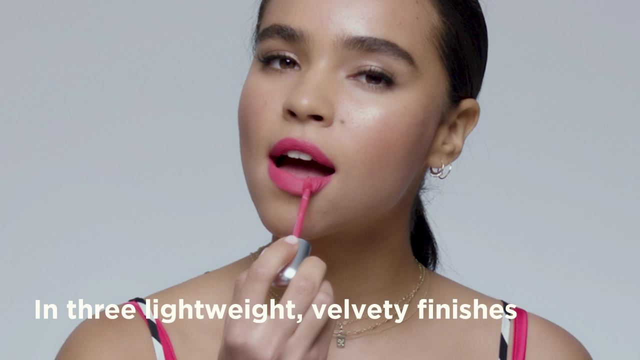 thumbnail video image 2 of Revlon Ultra HD Matte Lipcolor, Velvety Matte Liquid Lipstick, 0.16 oz - 625 Love, 2 of 7