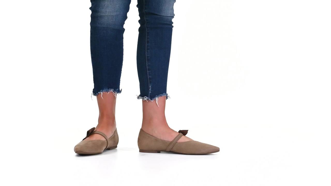 thumbnail video image 2 of Journee Womens Aizlynn Ballet Pointed Toe Slip On Dress Flats, Widths Available, 2 of 10