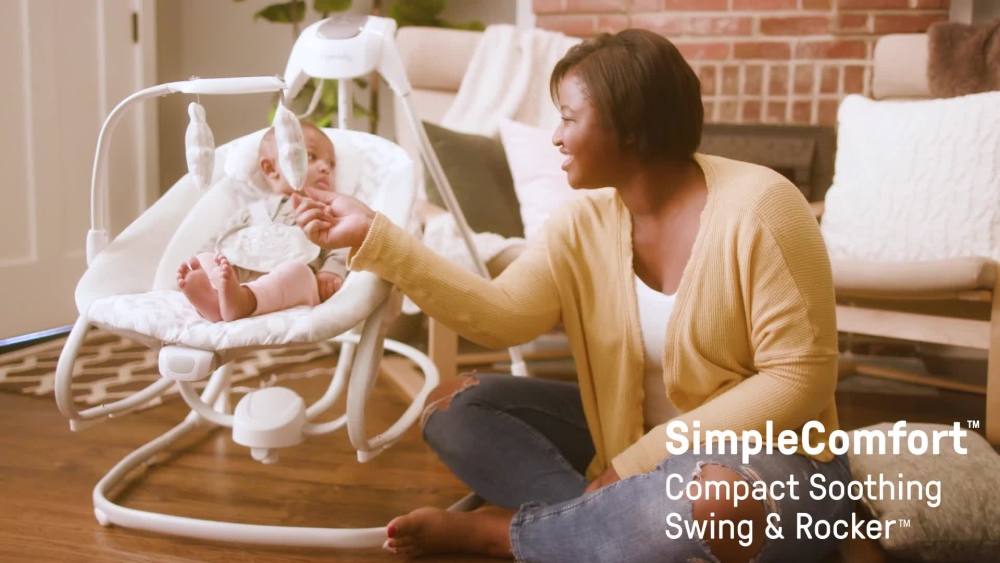 Ingenuity 2in1 Lightweight 6Speed Compact Baby Swing