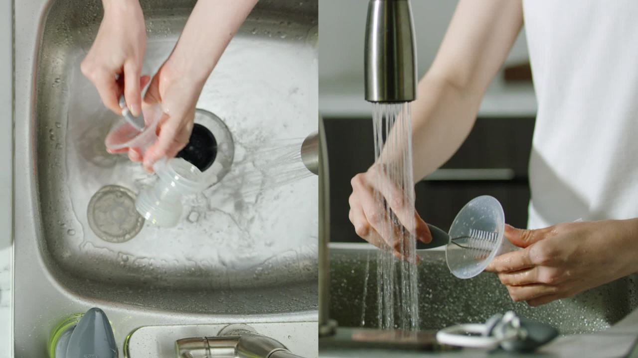 thumbnail video image 2 of OXO Tot Bottle & Cup Detailing Brush Set, Gray, 2 of 8