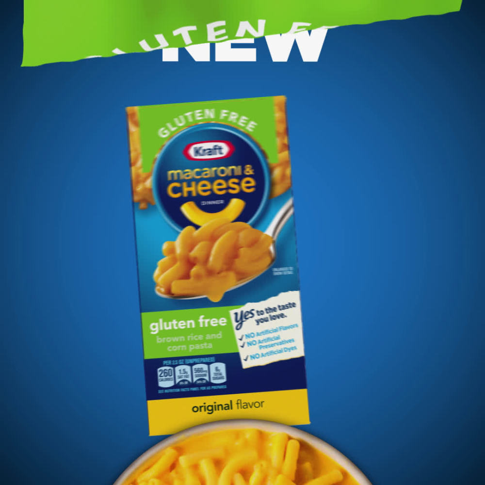 Kraft Gluten Free Original Mac N Cheese Macaroni and Cheese Dinner, 6 oz Box