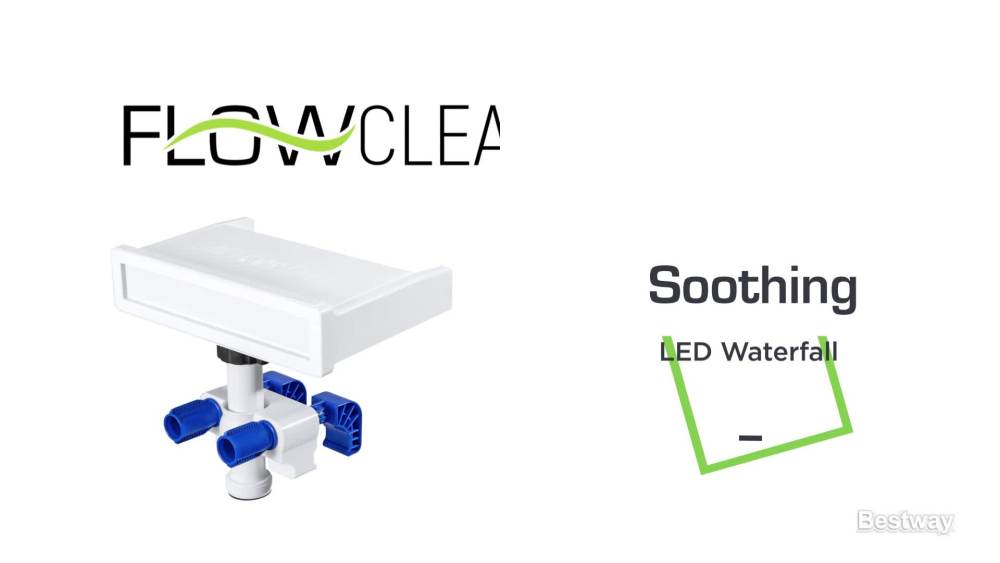 Flowclear Soothing LED Waterfall Above Ground Pool Accessory