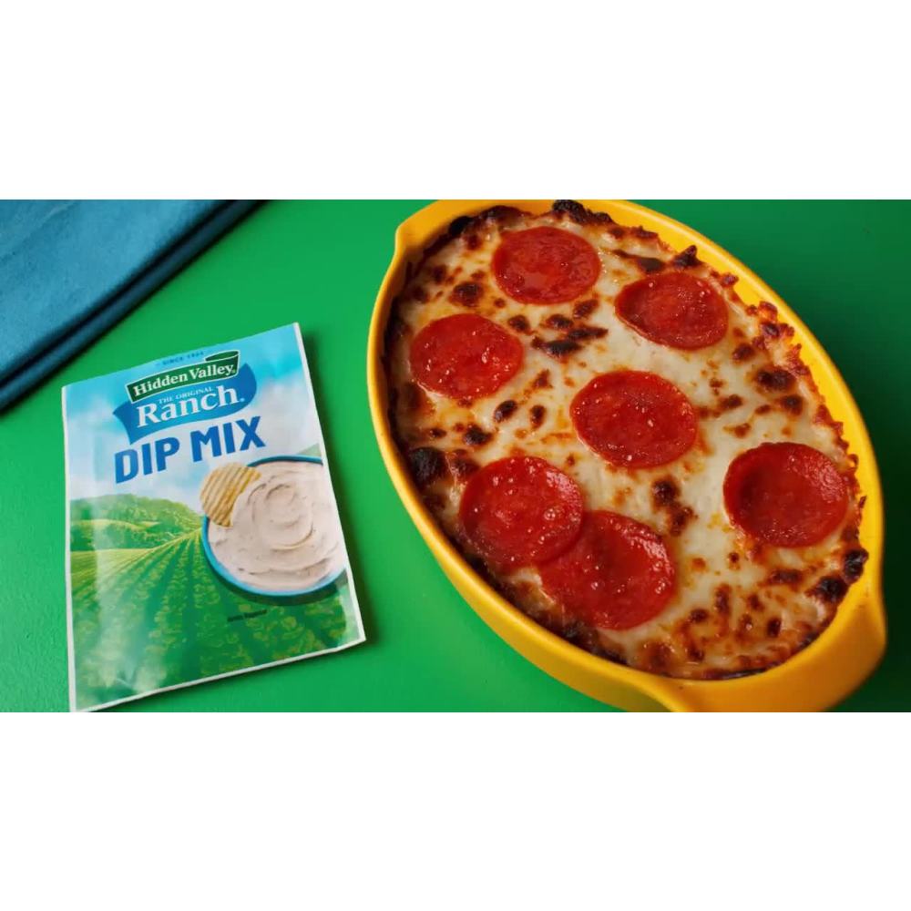 thumbnail video image 2 of Hidden Valley Original Ranch Dips Mix, Gluten Free, Keto-Friendly, 1 oz, 4 Packets, 2 of 15