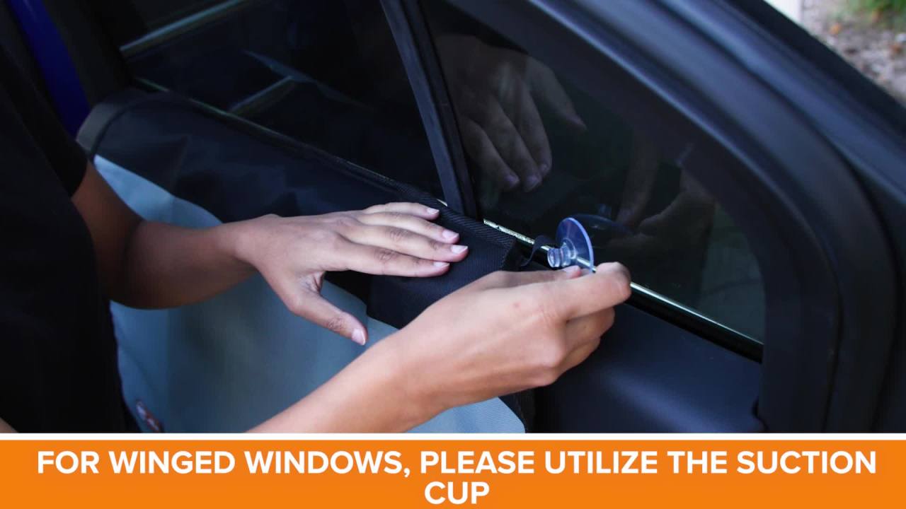 thumbnail video image 2 of K&H Pet Products Vehicle Door Protector Gray Standard 27 X 19 Inches, 2 of 12