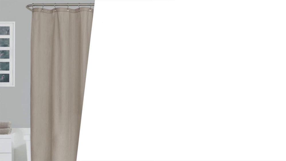 Zenna Home Waterproof Fabric Shower Curtain or Liner, 70" x 72