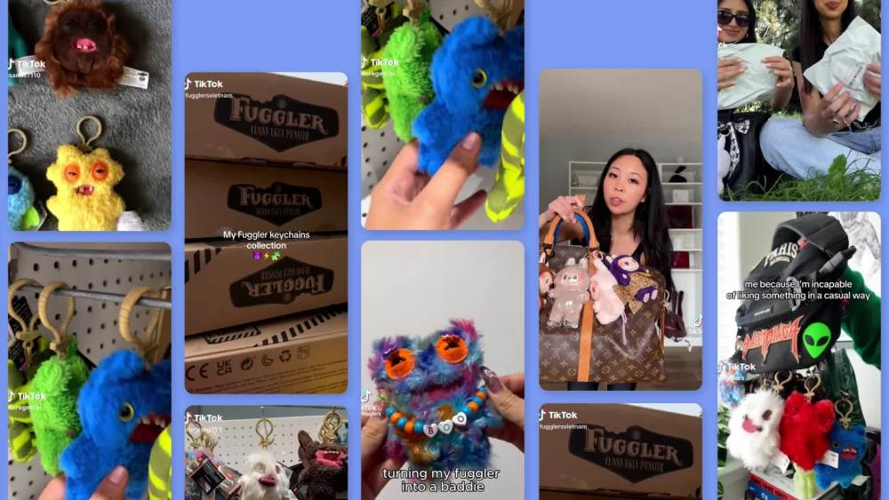 thumbnail video image 2 of Fuggler Key Rings 5-Inch Assortment Series 5 by ZURU - Funny Ugly Monster Plush Toy for Kids Ages 4+, 2 of 7