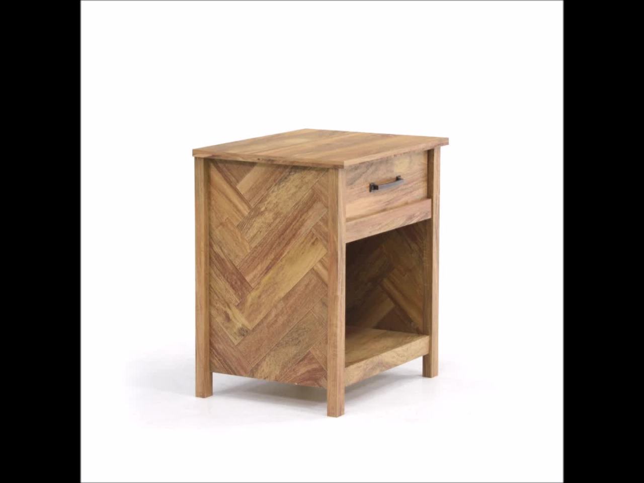 thumbnail video image 2 of Sauder Cannery Bridge Nightstand, Sindoori Mango Finish, 2 of 13