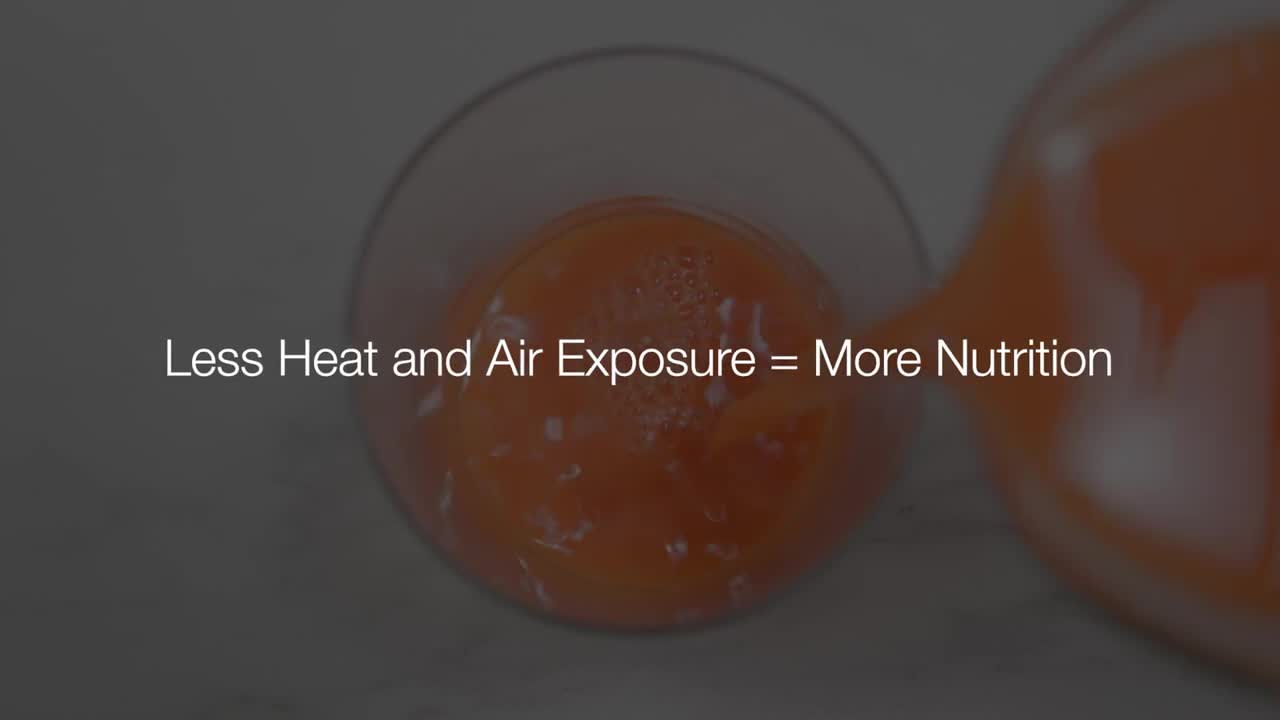 thumbnail video image 2 of Omega Cold Press 365 Cube-Style Slow Juicer, Red, 2 of 6