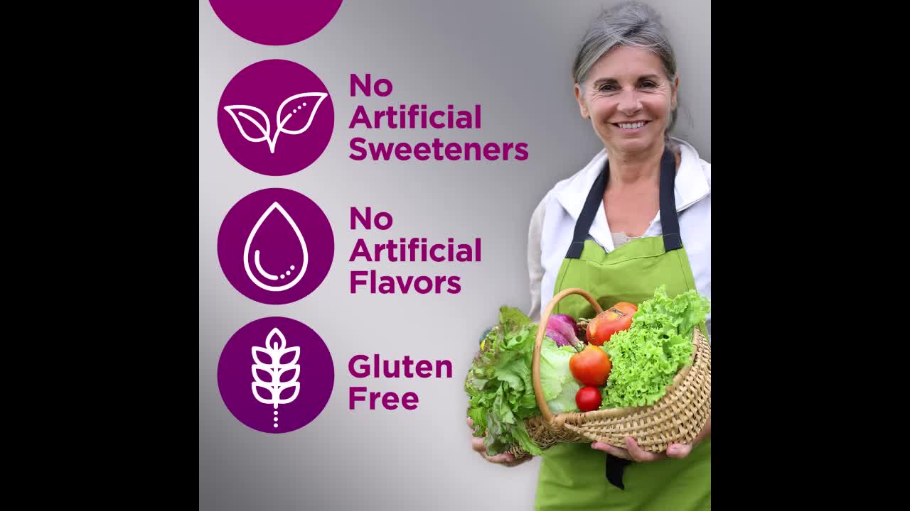 thumbnail video image 3 of Centrum Multigummies Womens 50 Plus Gummy Multivitamin With Vitamin B, D & E, Fruit, 80 Count, 3 of 14